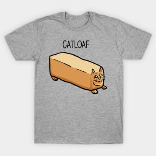 Catloaf, Cat Bread Loaf Funny Cat Lover Digital Illustration T-Shirt